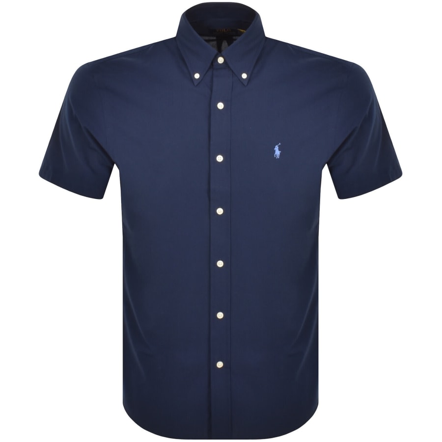 トップス POLO RALPH LAUREN SHORT SLEEVE SHIRT Ralph Lauren Short Sleeve Shirt Navy | Mainline Menswear us